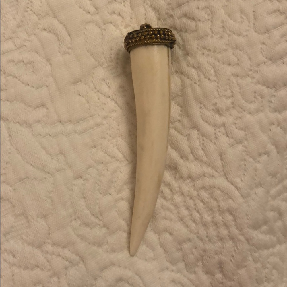 White Horn Tusk Pendant